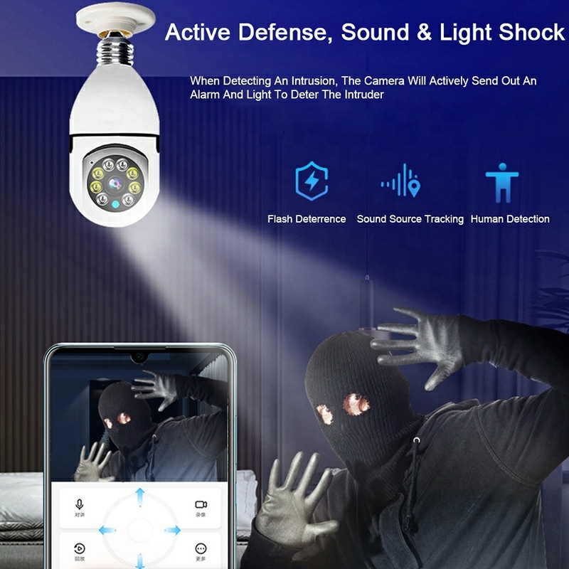 E27 1080P WiFi Bulb Camera Smart Indoor Security 2