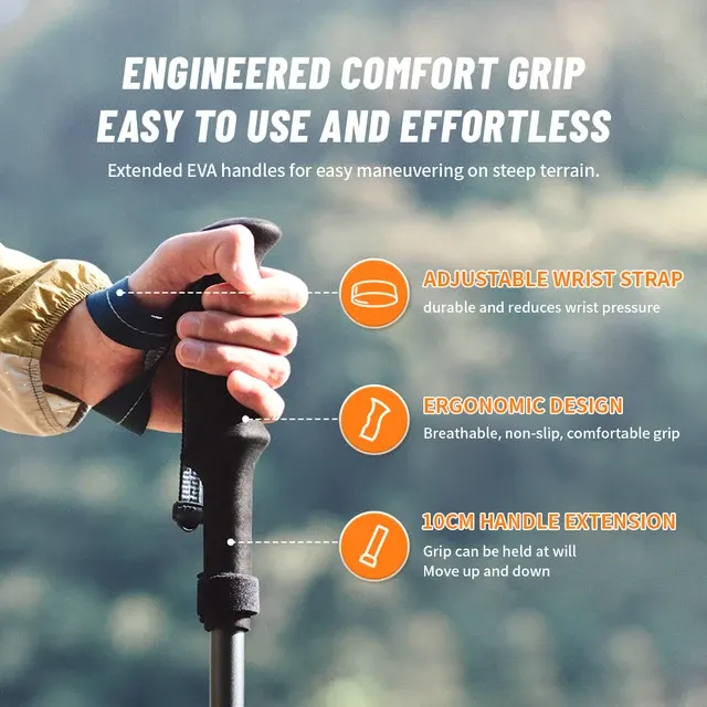 Ultralight Carbon Fiber Trekking Poles 4
