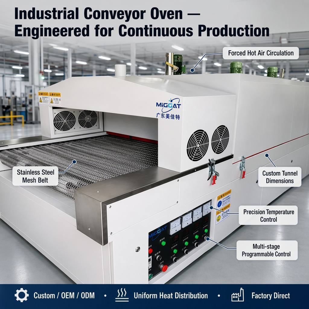 Conveyor Tunnel Dryer Oven Air IR Infrared Industrial