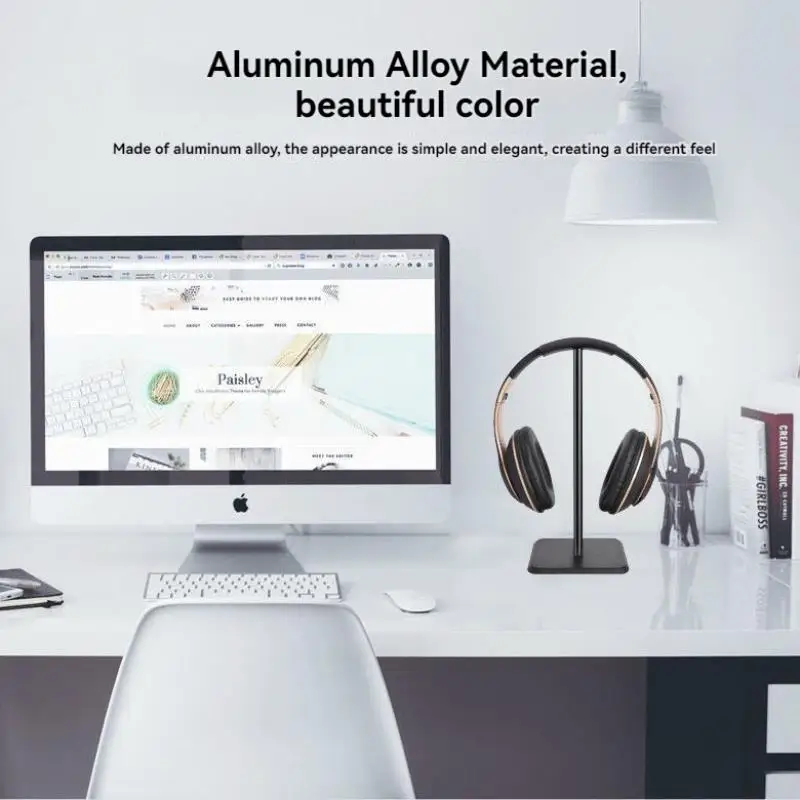 Portable Aluminum Desk Headset Stand 2