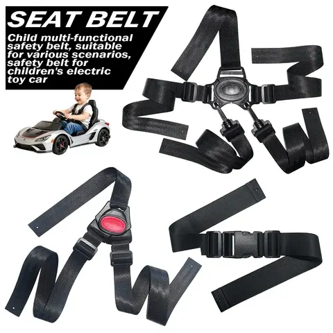 Adjustable Kids Safety Harness for Electric Ride-On Cars
