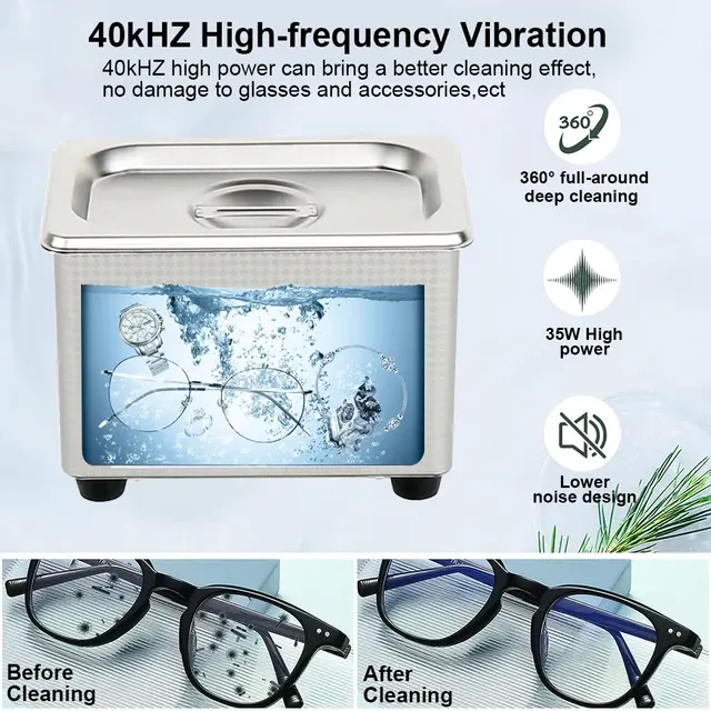 40-kHz-Ultraschallreiniger für Brillen 4