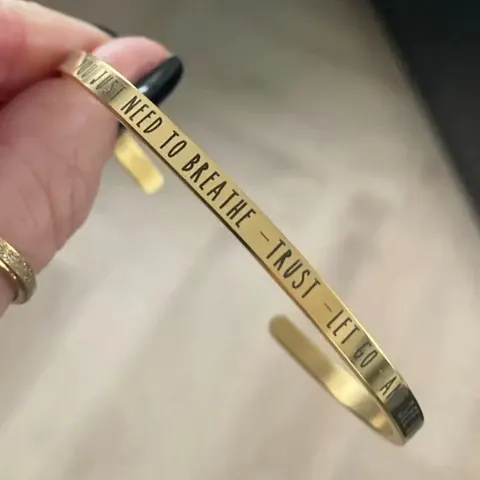 Letter Cuff Bracelet