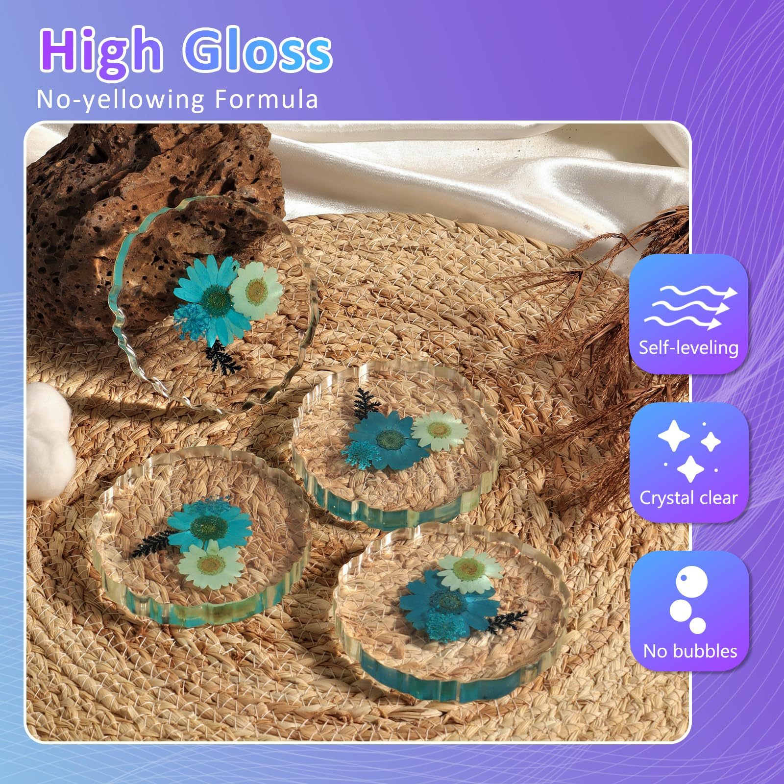 4 Gallon Crystal Clear Epoxy Resin Kit No 4