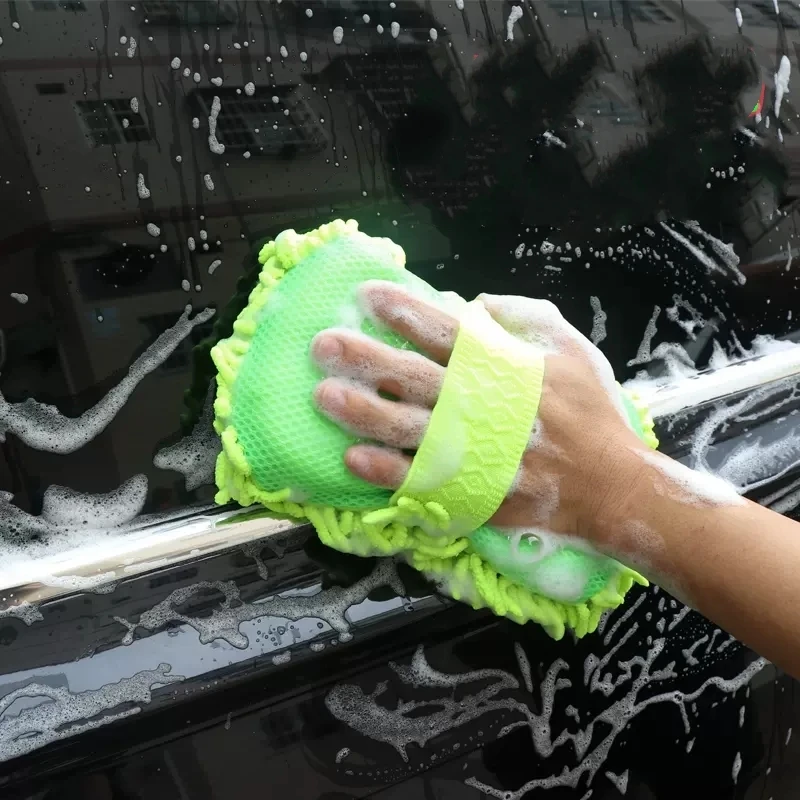 Mikrofaser Auto Waschmaschine Schwamm Reinigung Pflege Detaillierung Pinsel 2