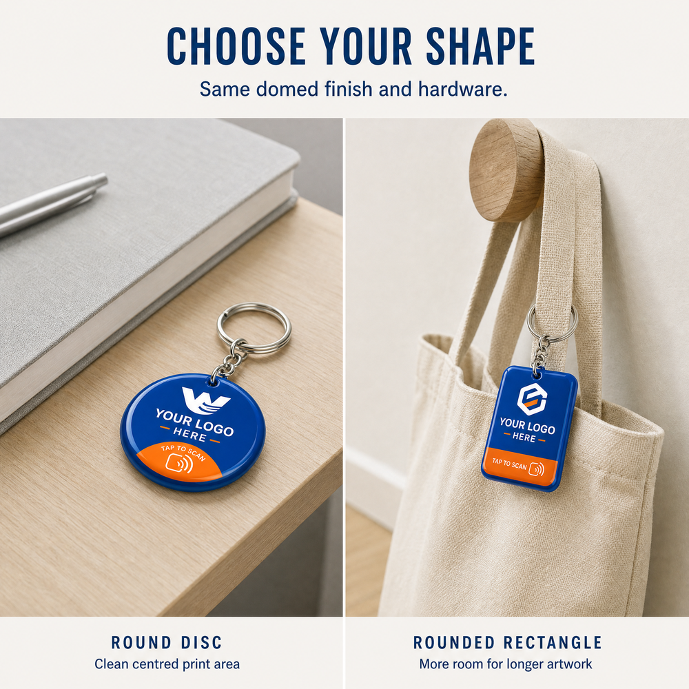 PVC NFC Smart Keychain with Tap Function 2