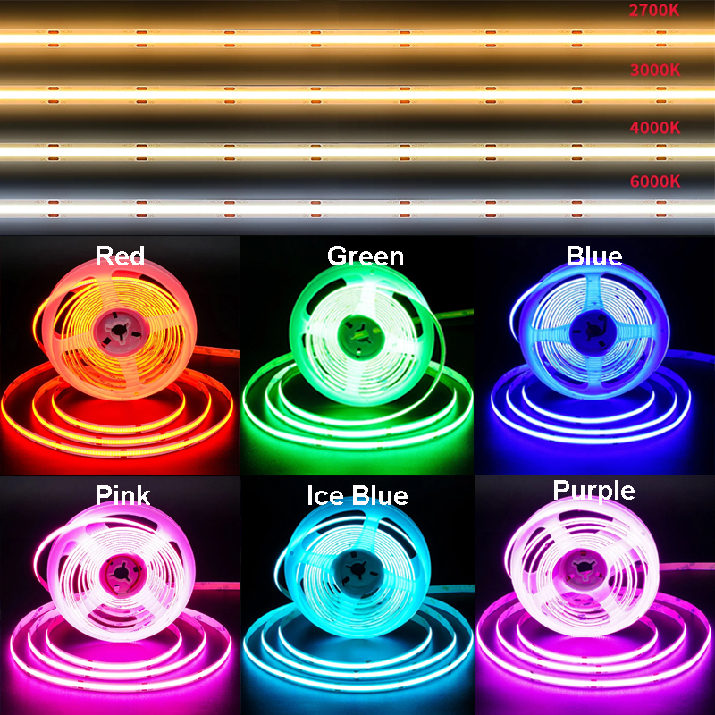 24V Flexible COB LED Strip Light 2
