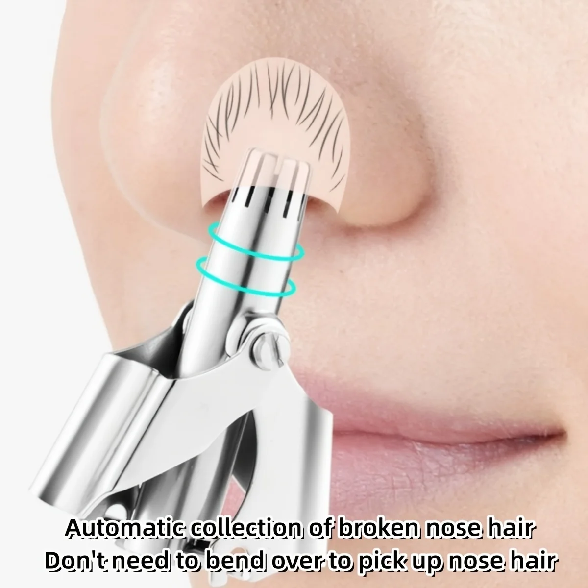 Stainless Steel Manual Nose Hair Trimmer 2