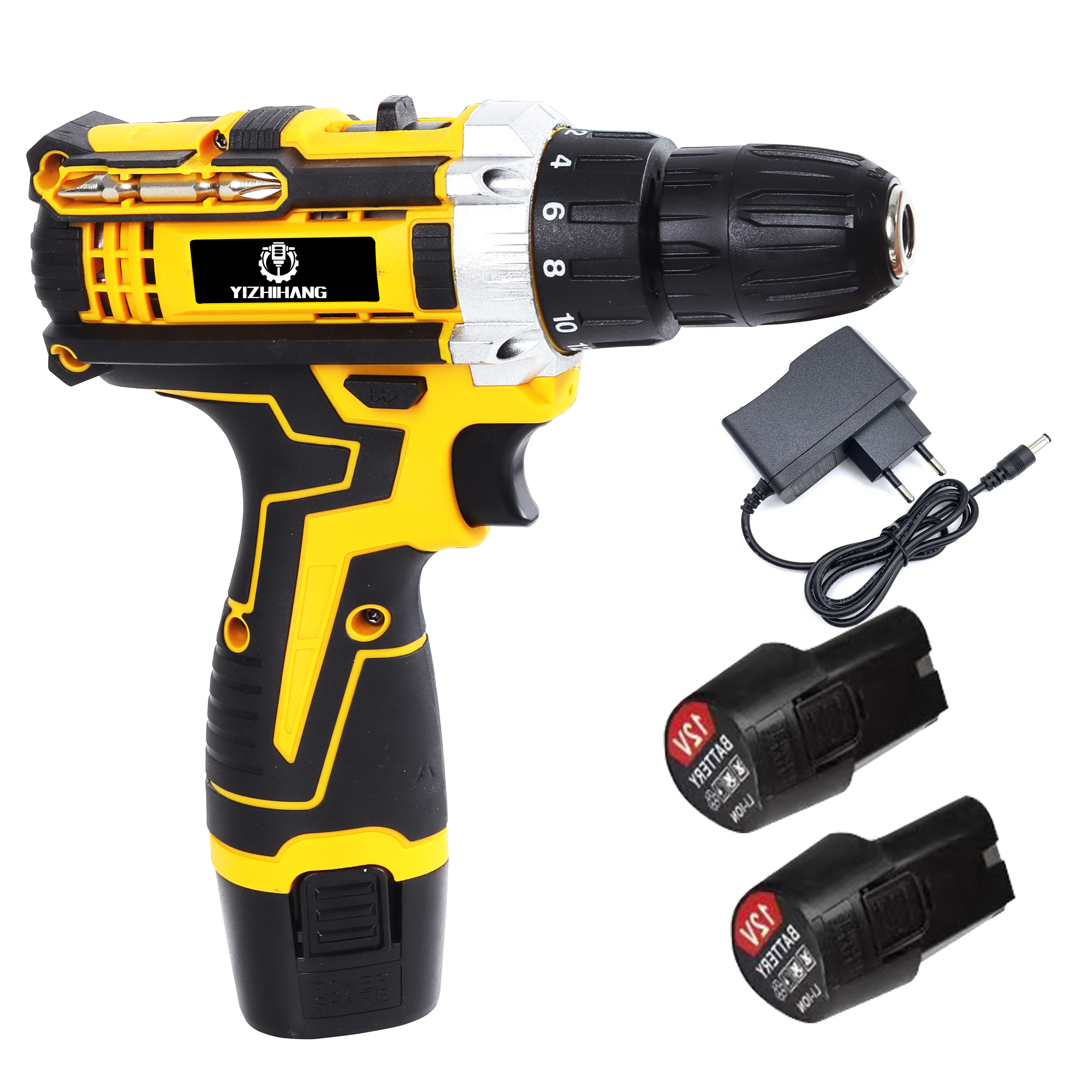Multifunction Lithium Electric Cordless Power Drills Portable Rechargeable 3