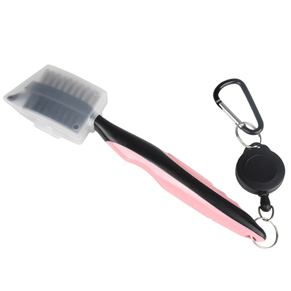 Golf Club Pinsel Nut Reiniger Einziehbare Doppelseitige Nylon 2