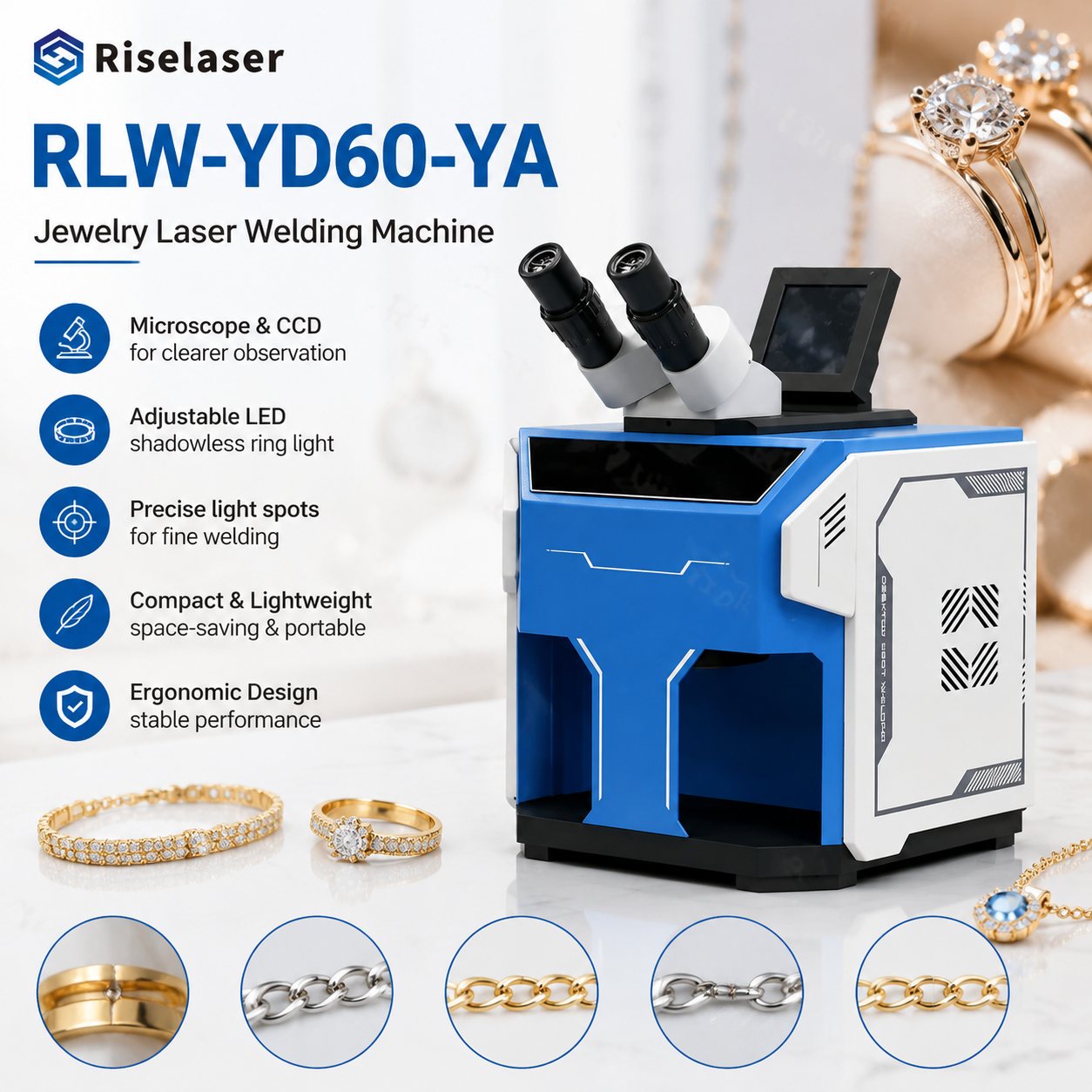 60W Lasergerät für Gold- und Silberschmuck