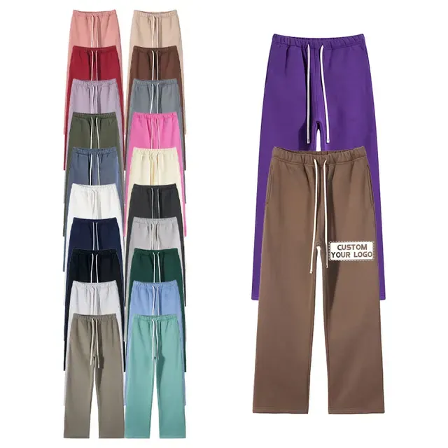 Loose Fleece Jogger Pants with Embroidery 3