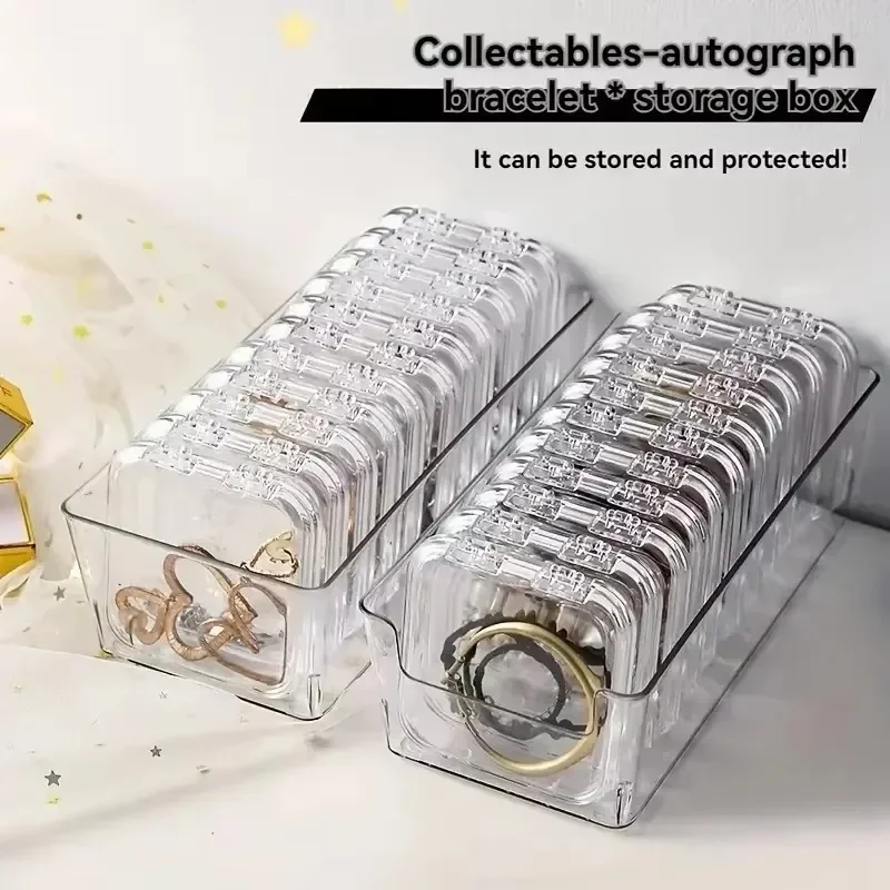 10 Stück Aufbewahrungsboxen für Schmuck Armbänder Staubdichte Boxen 4