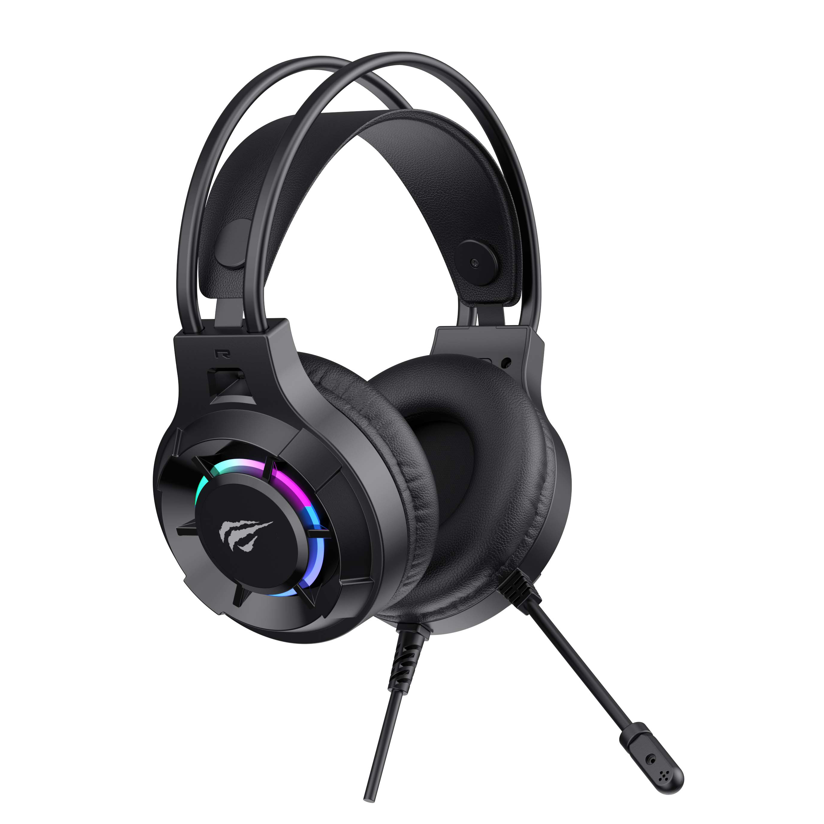 Havit H2049D RGB Computer Gamer Headphone Wired Gaming 2