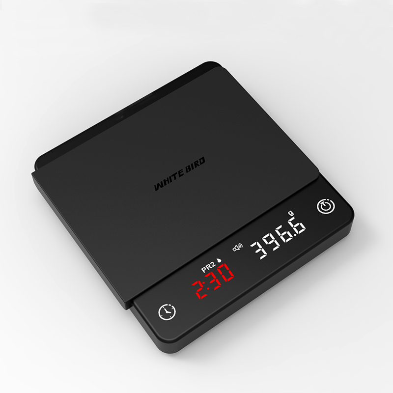 USB-C Digitale Kaffeewaage Mini Schwarz