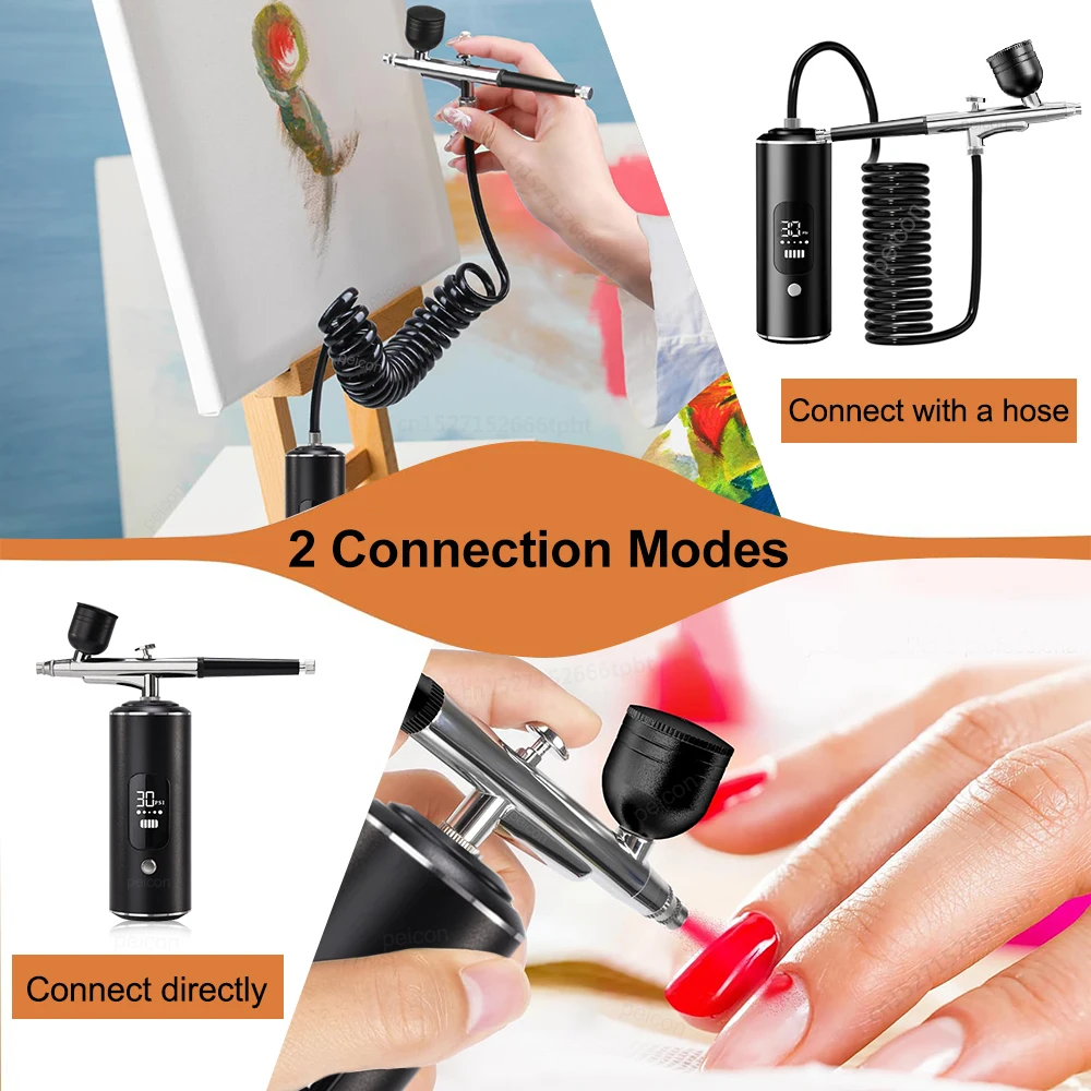 Airbrush mit Kompressor Tragbare Airbrush-Malerei Mini-Spritzpistole zum Malen 4