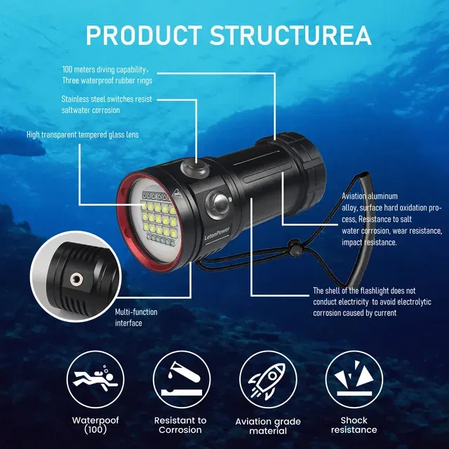 Diving Flashlight 4