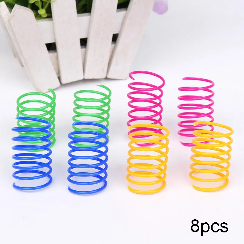 Colorful Feather Spiral Cat Toy 4