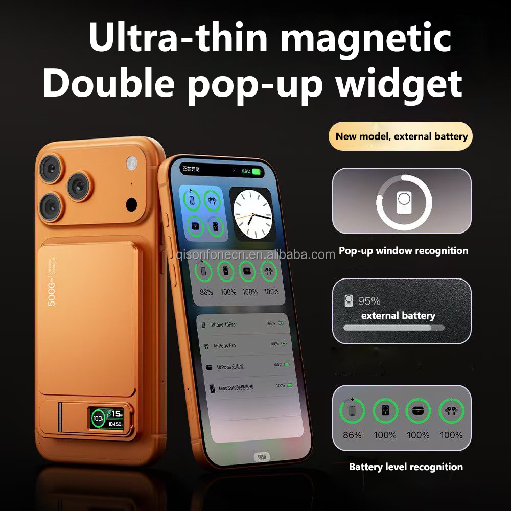 Ultra Thin Aluminum Magnetic Power Bank 4