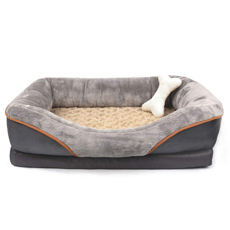 Orthopedic Donut Dog Bed Mid-Century 4