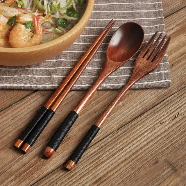 Wooden Cutlery Set 3