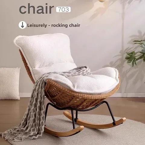 outdoor rattan lounge chair