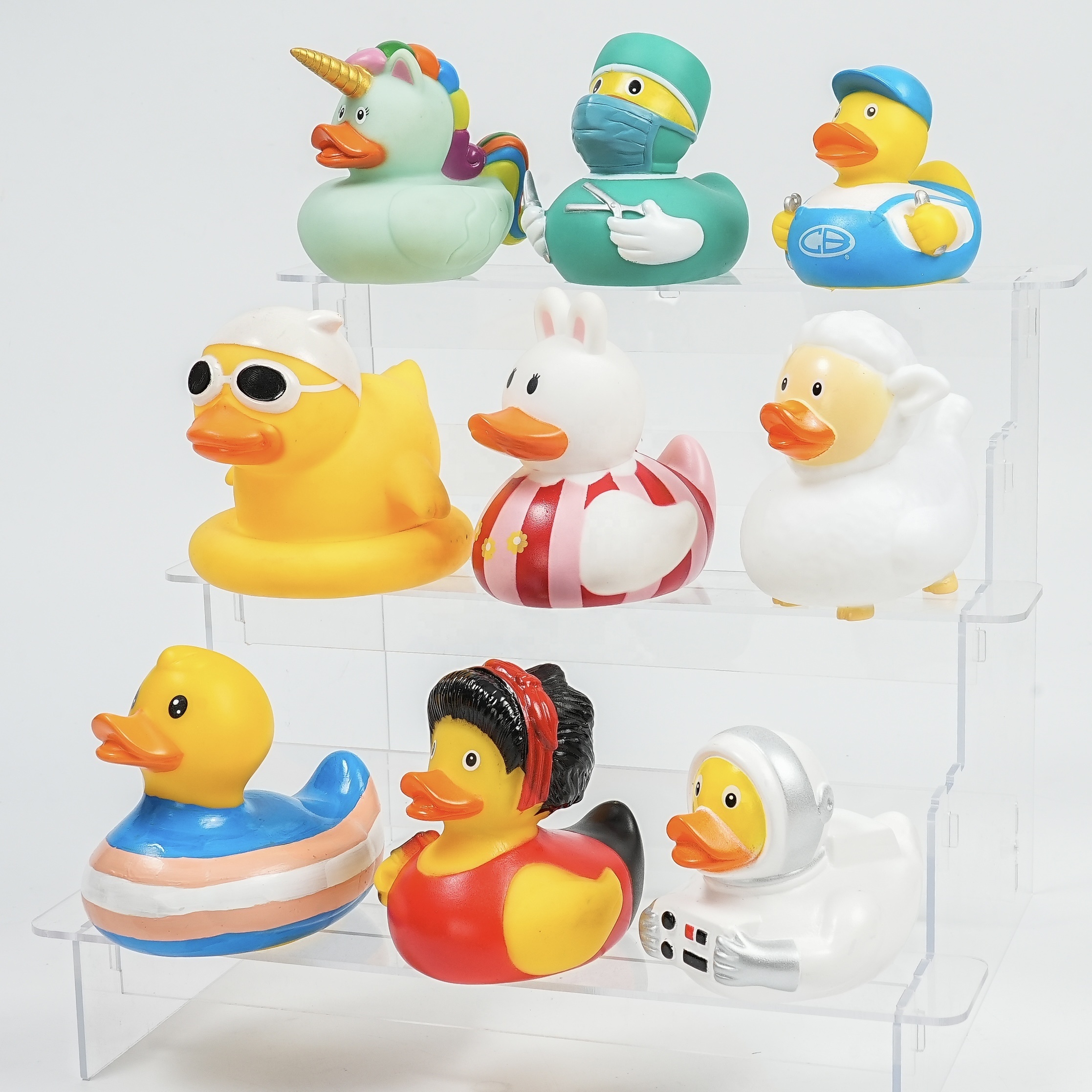 Swimmer Rubber Duck Pool Toy Set 4