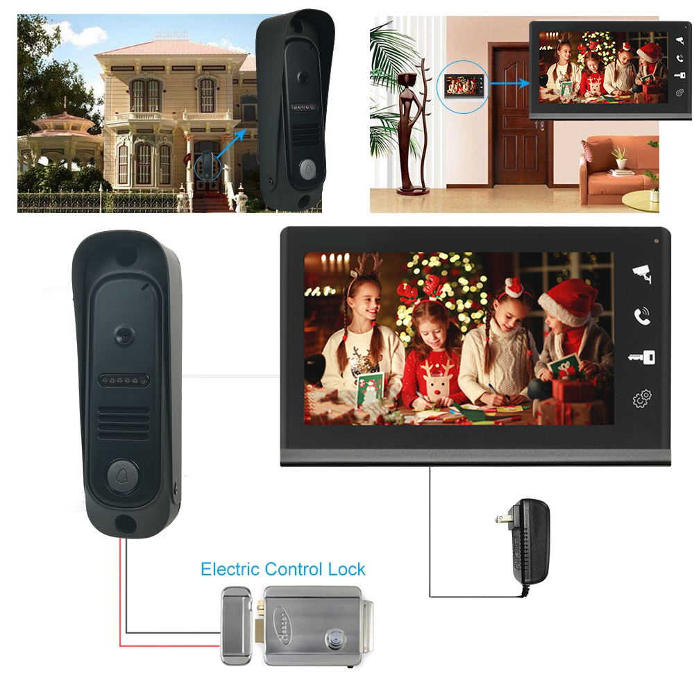 7-Inch Metal Video Doorbell Intercom System 2