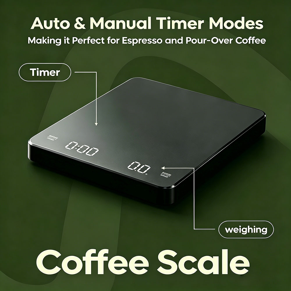 3kg Timemore Scale 0.1gram Electronic USB Charging Digital 3