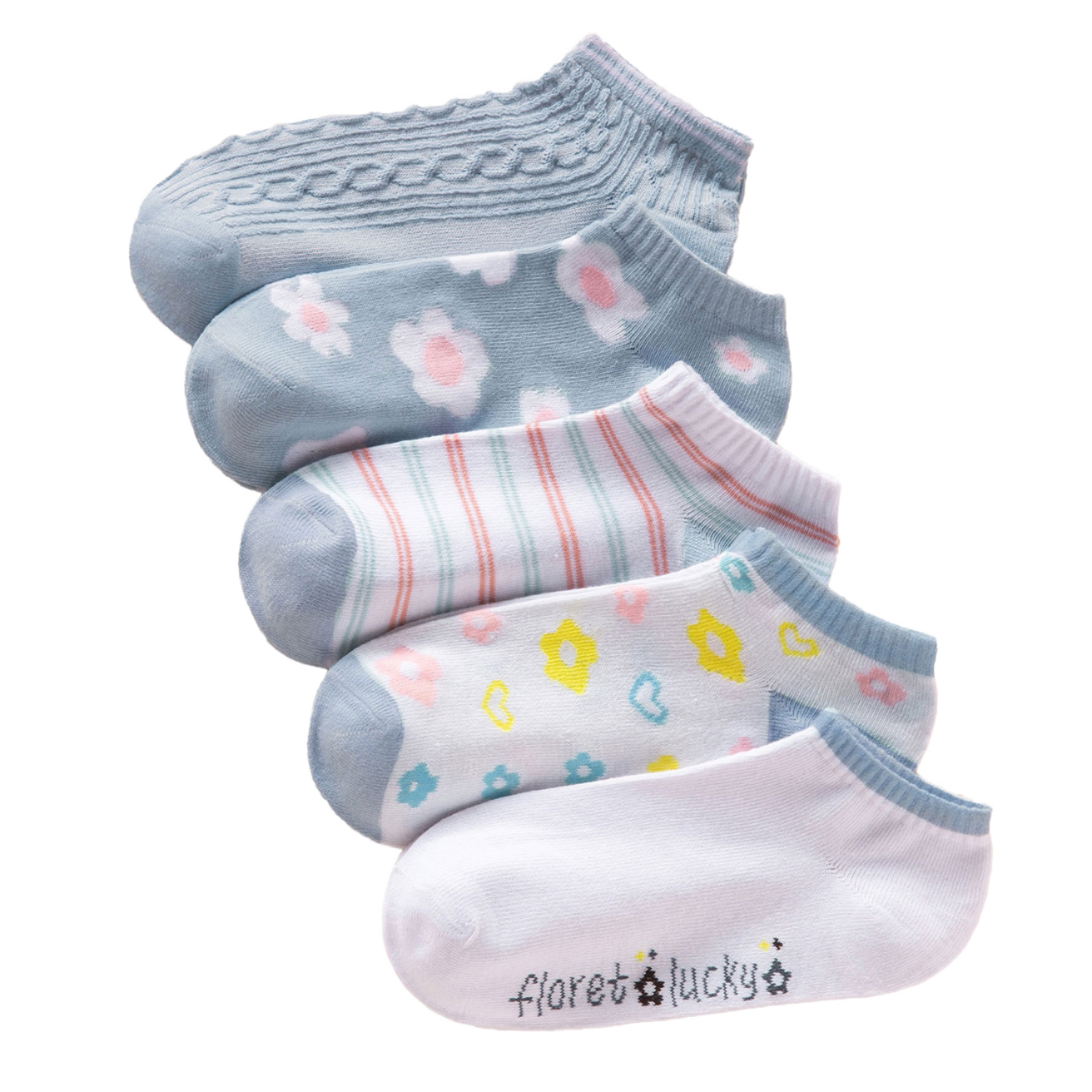 Floral Ankle Socks 5-Pack for Women 3