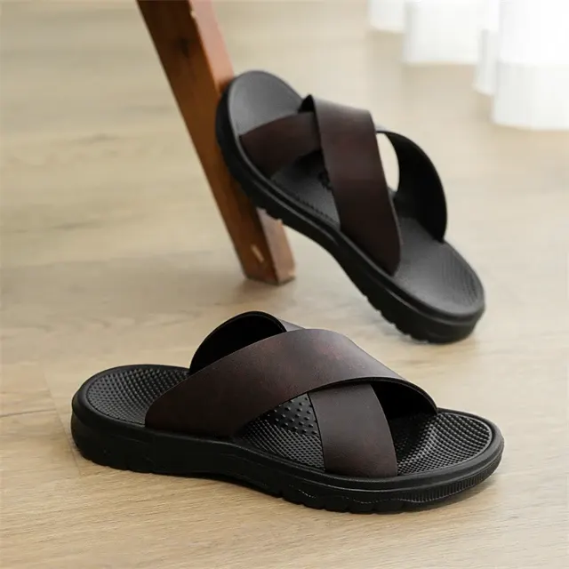 Men's Leather House Shoes 2