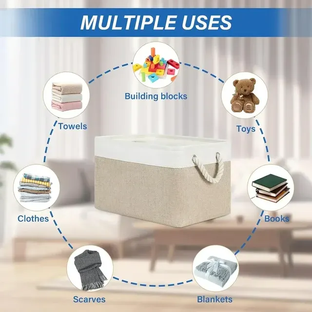 Fabric Storage Basket 4