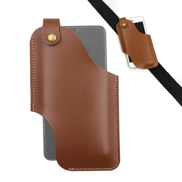 Men's Casual Genuine Leather Belt Pouch 3