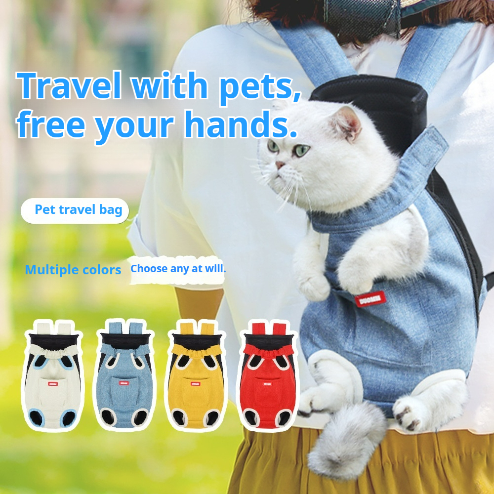 Mesh Canvas Pet Front Carrier Backpack 2