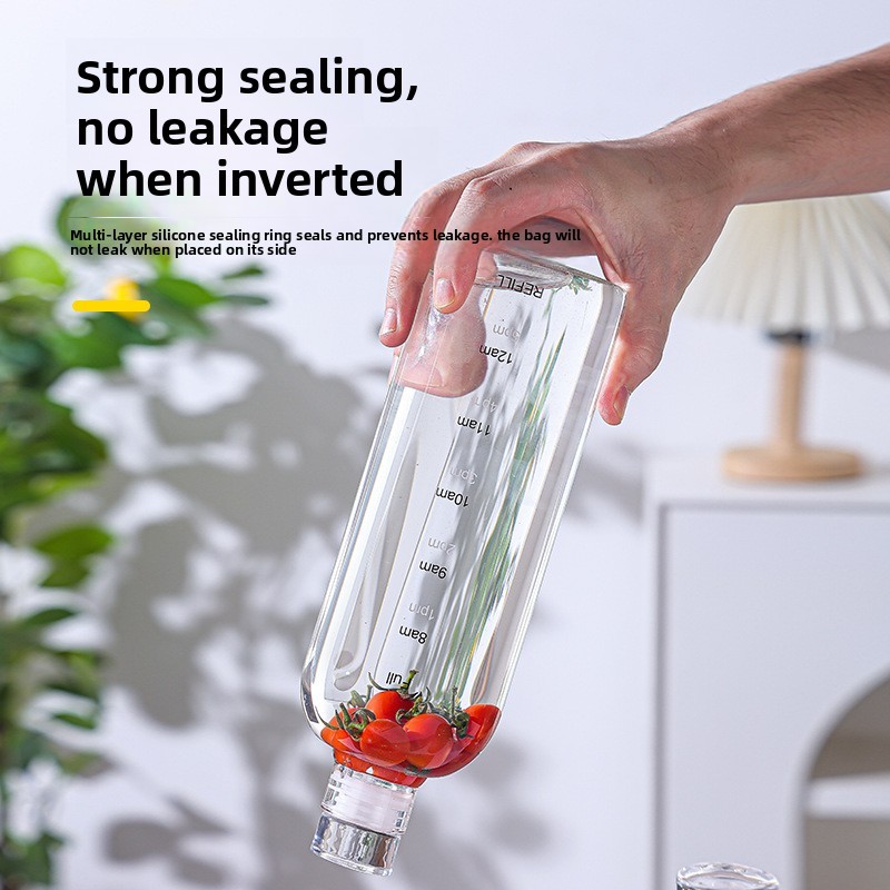 Borosilicate Glass Water Bottle with Airtight Lid 3