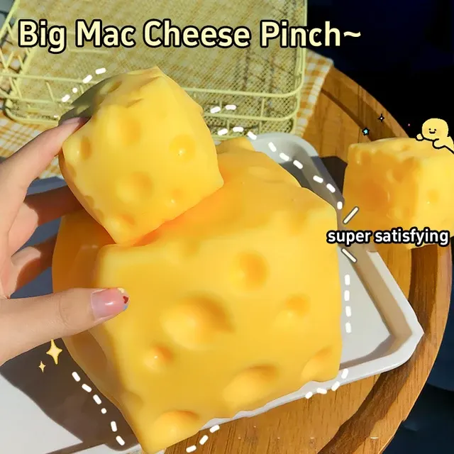 Slow Rise Cheese Squishy Pinch Fidget 2