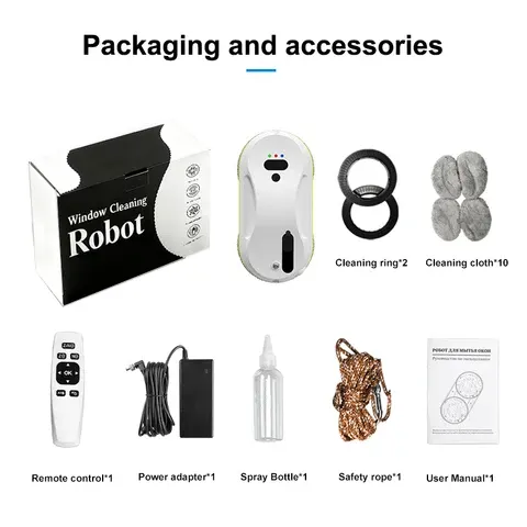 PORITOU Fully Automatic Electric Window Cleaning Robot for