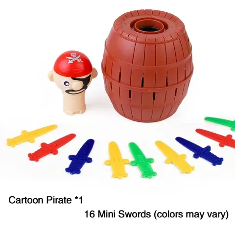 Pop-Up Pirate Bucket Sword Party Game