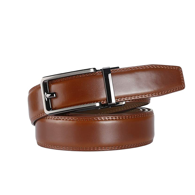 Automatic Ratchet Cowhide Leather Belt for Men 4
