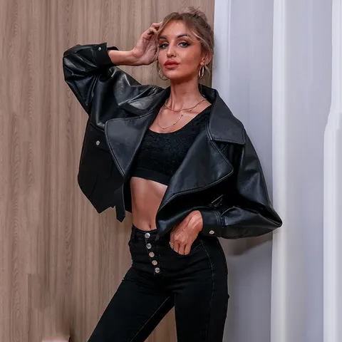 Kunstlederjacke