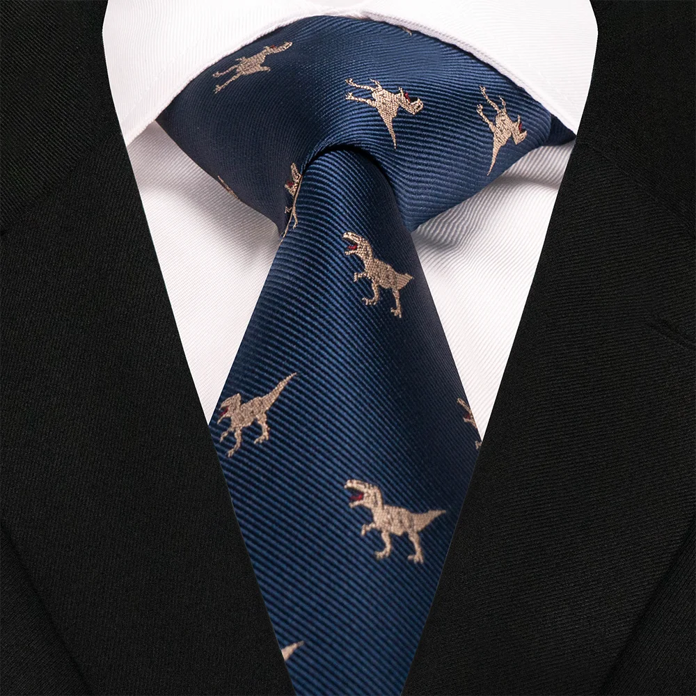 EASTEPIC 8 cm Rot-blaue Jacquard-Krawatten für Herren Herren-Krawatte 3