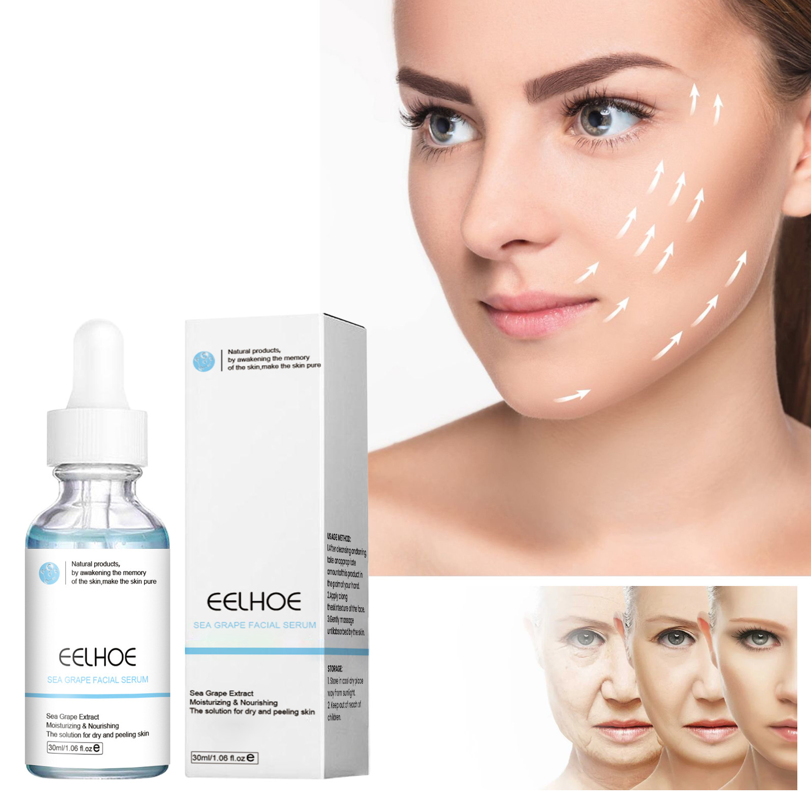 EELHOE Sea Grape Facial Essence Lifts And Tightens