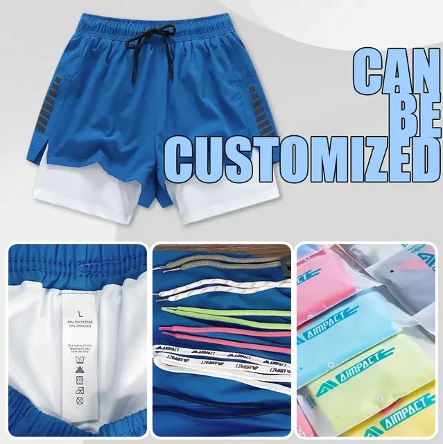 Mens Gym Shorts Polyester and Spandex 5 Inch 4