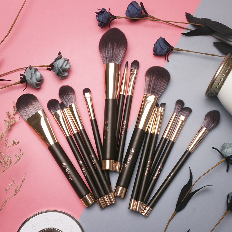 Makeup Brushes Private Label Natural Hair Aluminium Tube 3