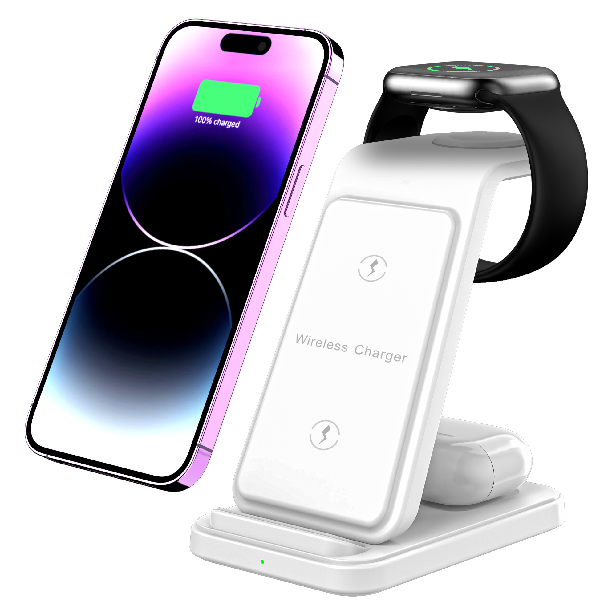 Portable Magnetic Foldable 3 in 1 Wireless Charger 2