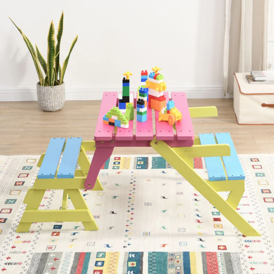 Kids Multifunctional Table and Chair Set