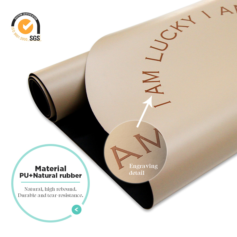 Extra Large 4mm Natural Rubber Yoga Mat 180cm 4