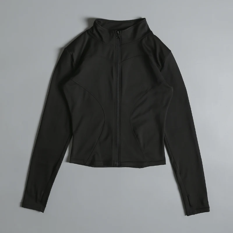 Yoga Kleidung Windjacke Sportswear Frau Läuft Langarm Sweatshirt 4