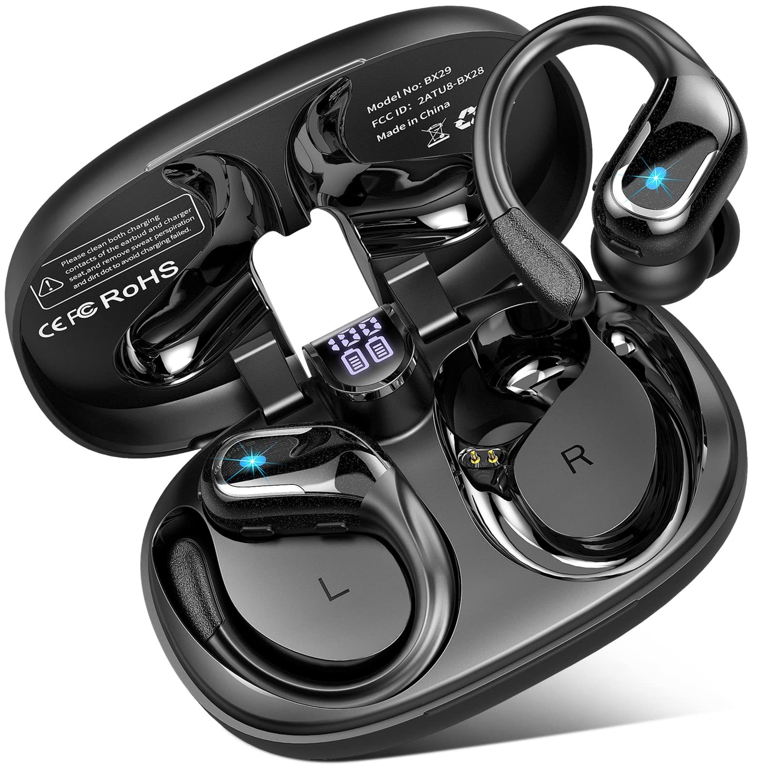 BX29 Headphones Long Time Playing BT5.4 Earbuds Ear