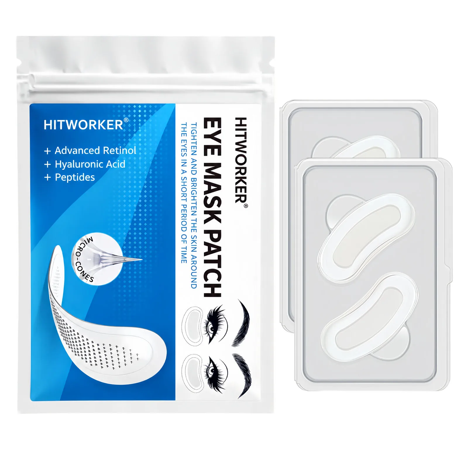 Präzisions-Hautpflege Tiefenreinigende Hydrogel-Patches mit Mikronadeln ≤0 25mm Hautfreundlich